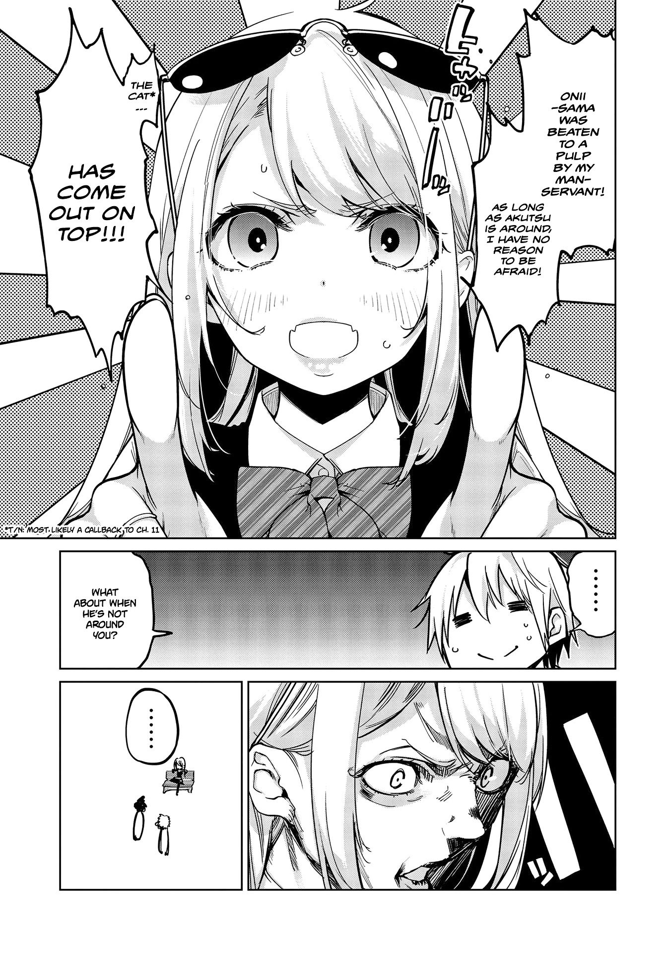 Oroka na Tenshi wa Akuma to Odoru Chapter 51 page 18 - Chapter 51: Zwei & claw