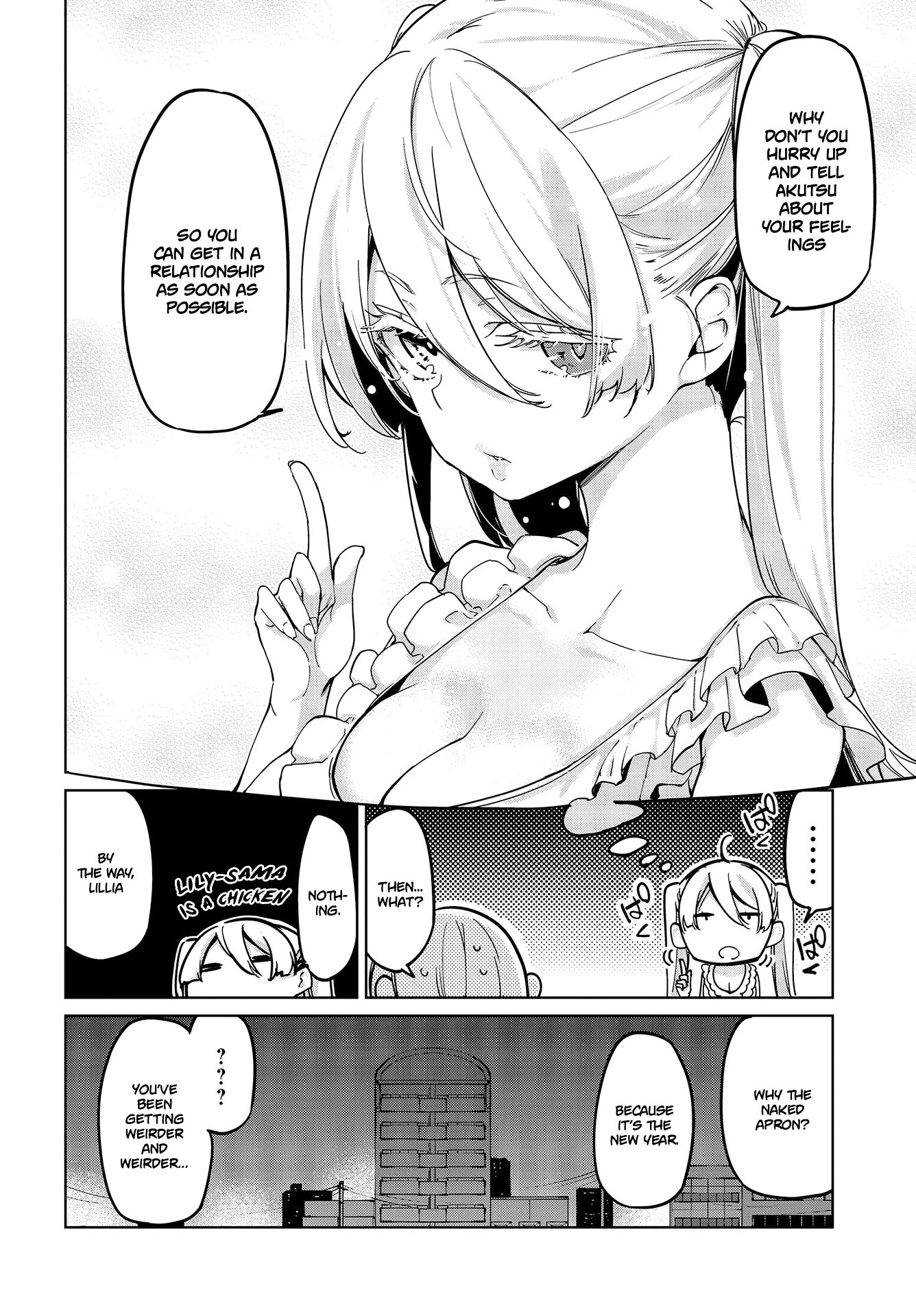 Oroka na Tenshi wa Akuma to Odoru Chapter 51 page 3 - Chapter 51: Zwei & claw