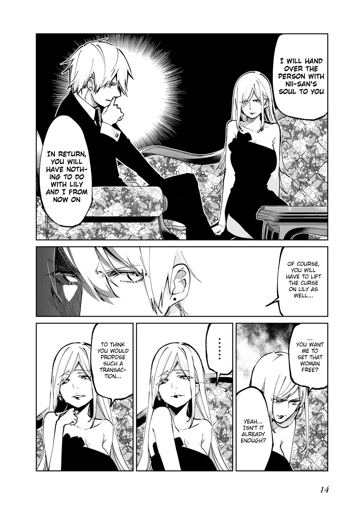 Oroka na Tenshi wa Akuma to Odoru Chapter 68 page 12 - Chapter 68: Transaction