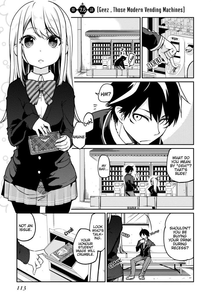 Oroka na Tenshi wa Akuma to Odoru Chapter 7.5 page 1 - Chapter 7.5 : Geez, Those Modern Vending Machines