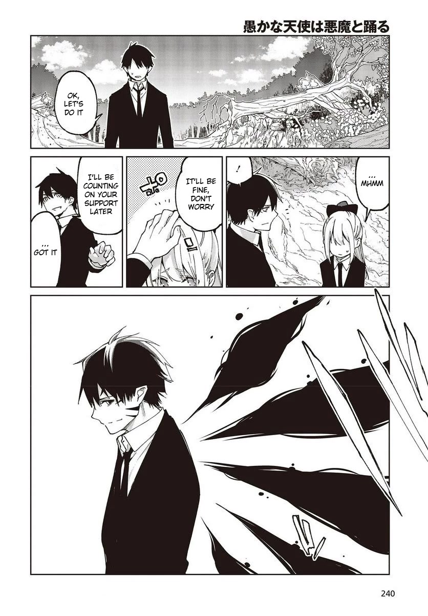 Oroka na Tenshi wa Akuma to Odoru Chapter 72 page 14 - Chapter 72: Black Wings