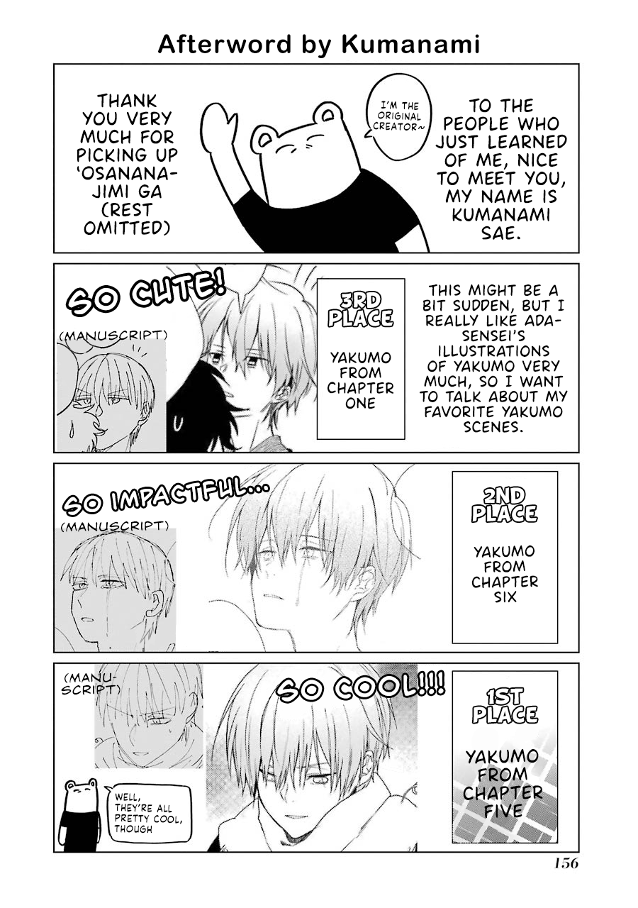 Osananajimi ga Mamasugite Tsurai Chapter 6.1 page 1 - Chapter 6.1: Afterword