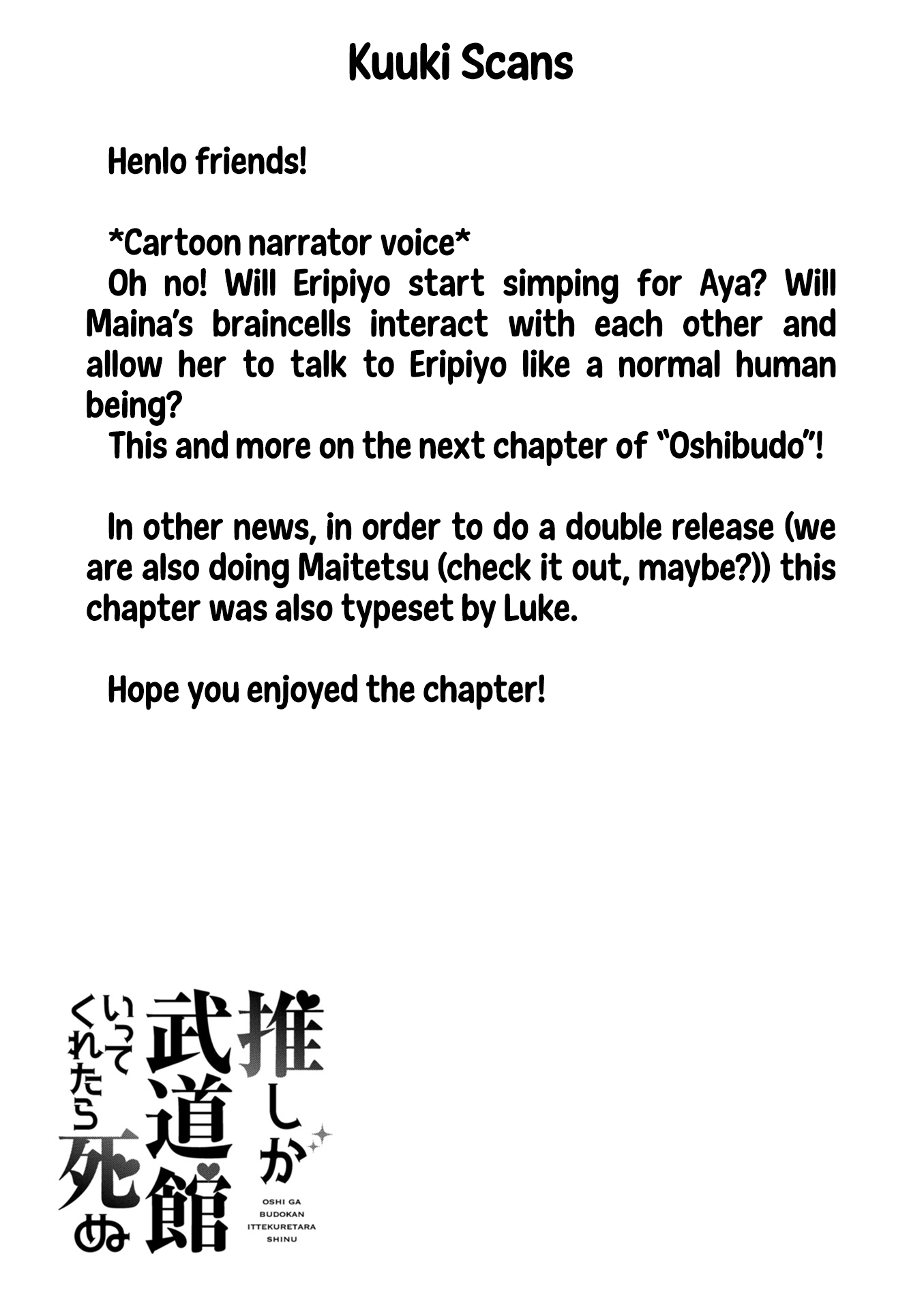 Oshi ga Budoukan Ittekuretara Shinu Chapter 9 page 24 - Chapter 9