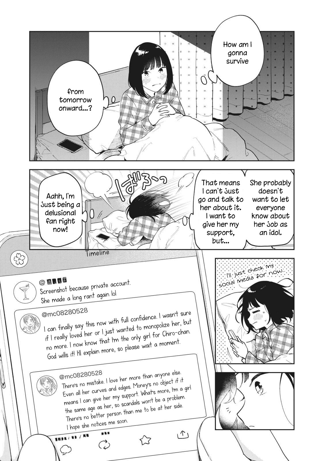 Oshi ga Tonari de Jugyou ni Shuuchuu Dekinai! Chapter 1 page 13 - Chapter 1: First Number: The Ultimate Front Row Seat