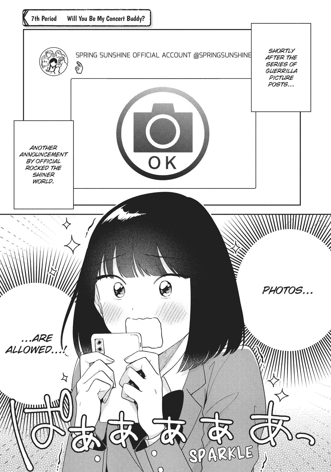 Oshi ga Tonari de Jugyou ni Shuuchuu Dekinai! Chapter 7 page 1 - Chapter 7