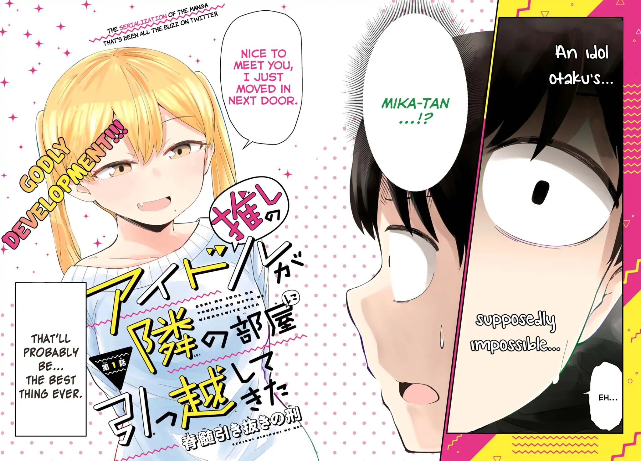 Oshi no Idol ga Tonari no Heya ni Hikkoshite Kita Chapter 1 page 2 - Chapter 1