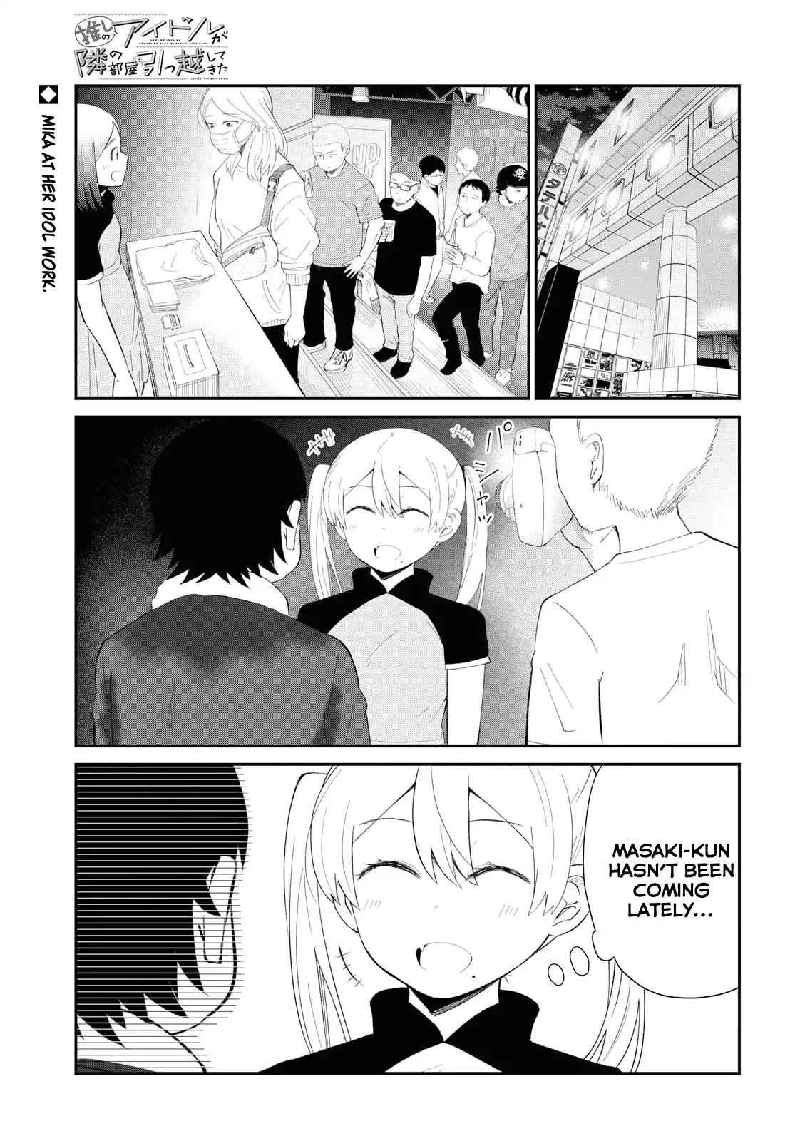 Oshi no Idol ga Tonari no Heya ni Hikkoshite Kita Chapter 3 page 1 - Chapter 3