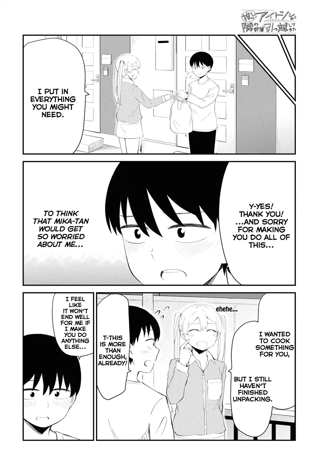 Oshi no Idol ga Tonari no Heya ni Hikkoshite Kita Chapter 3 page 10 - Chapter 3