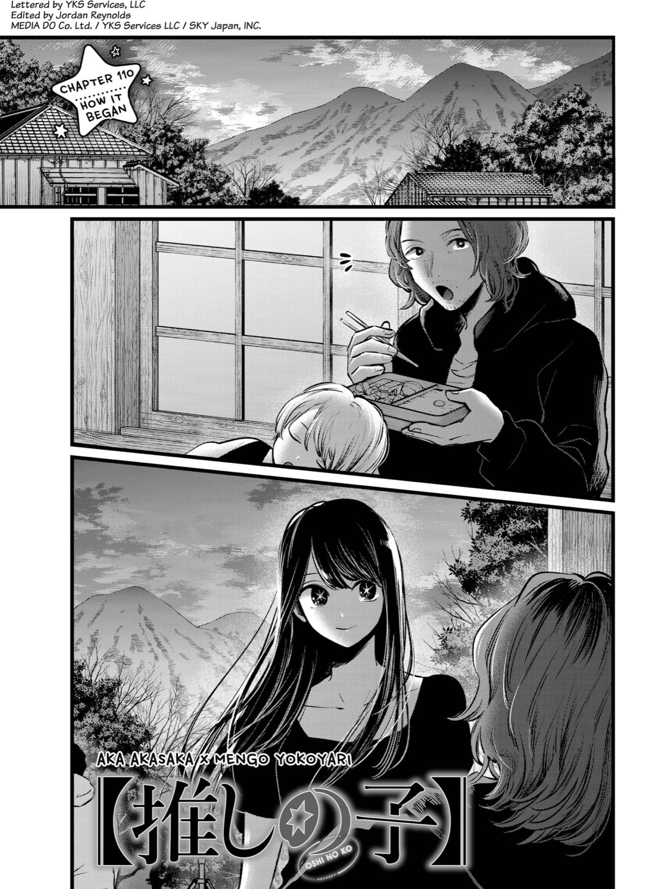 Oshi no Ko Chapter 110 page 1 - Chapter 110: That Was the Start