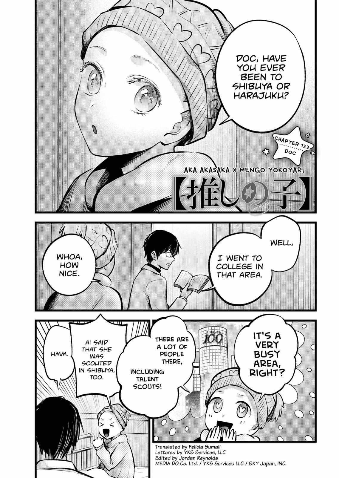 Oshi no Ko Chapter 122 page 1 - Chapter 122: Doc
