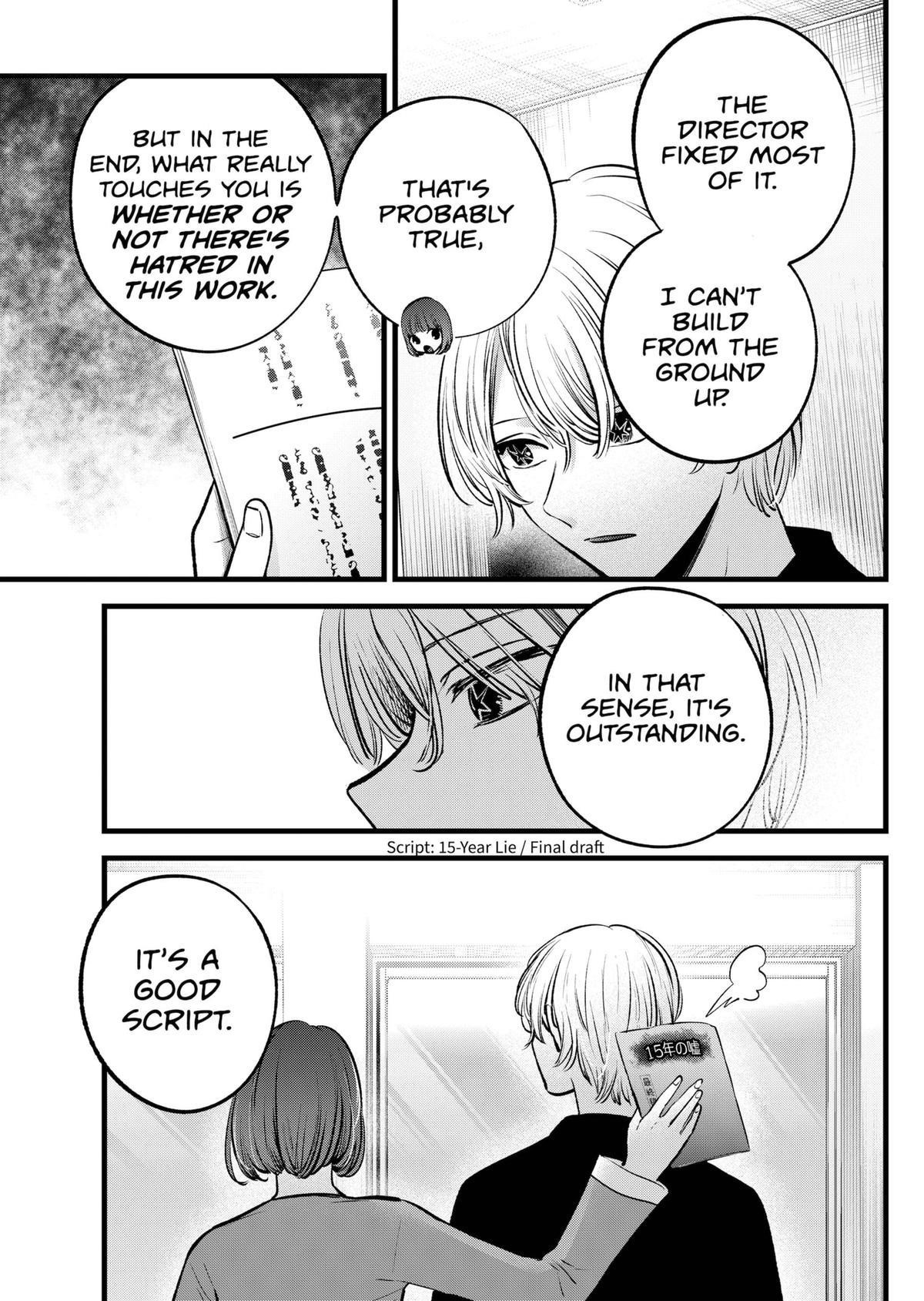 Oshi no Ko Chapter 128 page 13 - Chapter 128: Script Reading