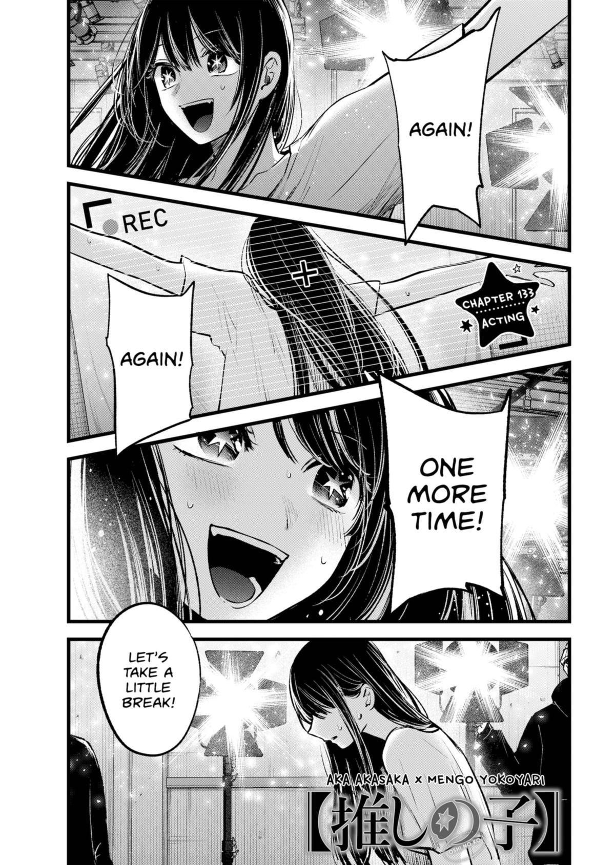 Oshi no Ko Chapter 133 page 1 - Chapter 133: Acting