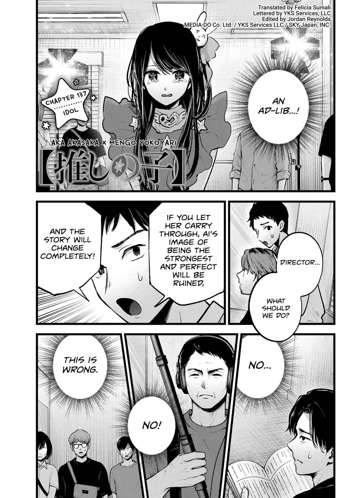 Oshi no Ko Chapter 137 page 1 - Chapter 137: Idol