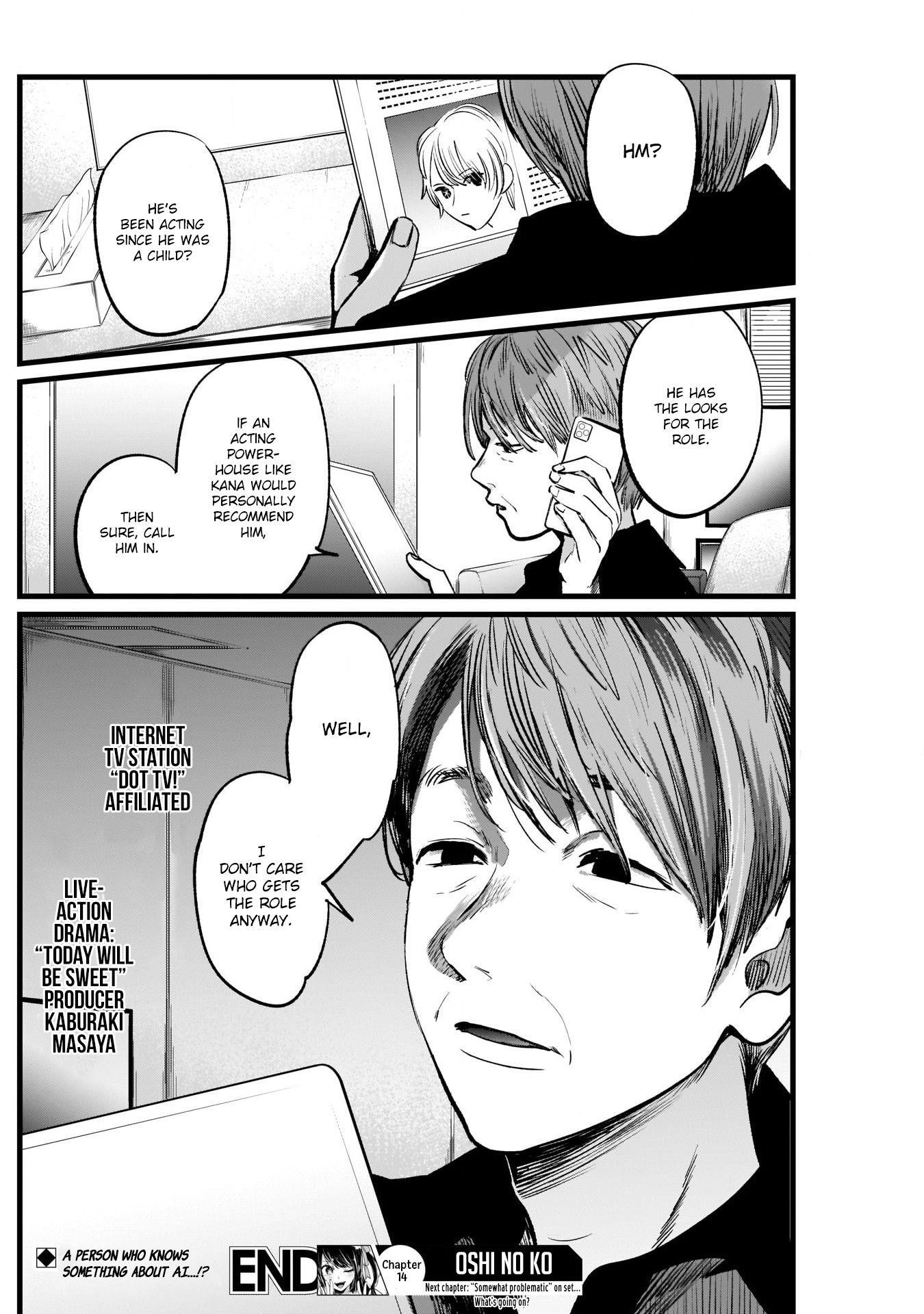 Oshi no Ko Chapter 14 page 18 - Chapter 14: Connection