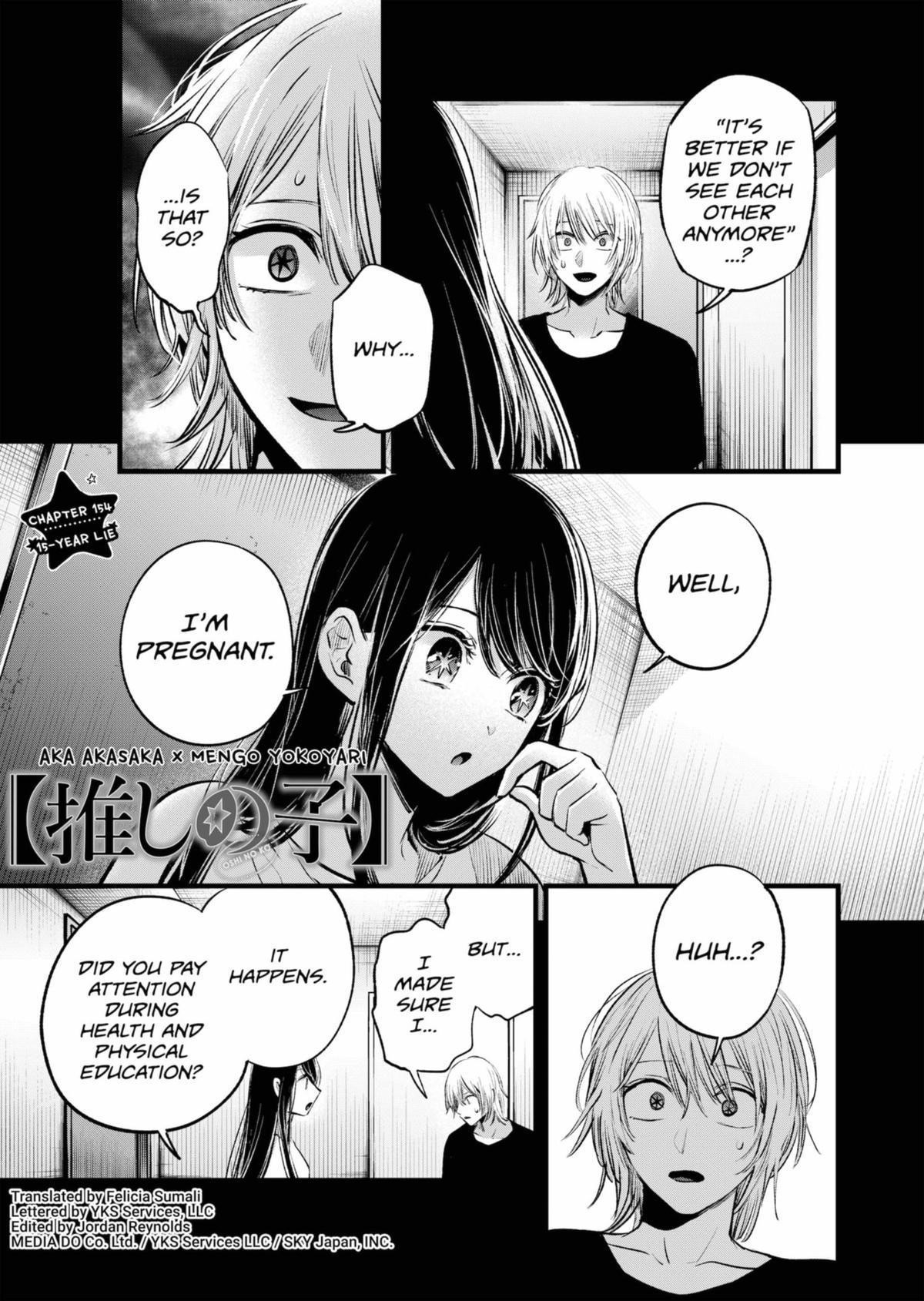 Oshi no Ko Chapter 154 page 1 - Chapter 154: 15-Year Lie