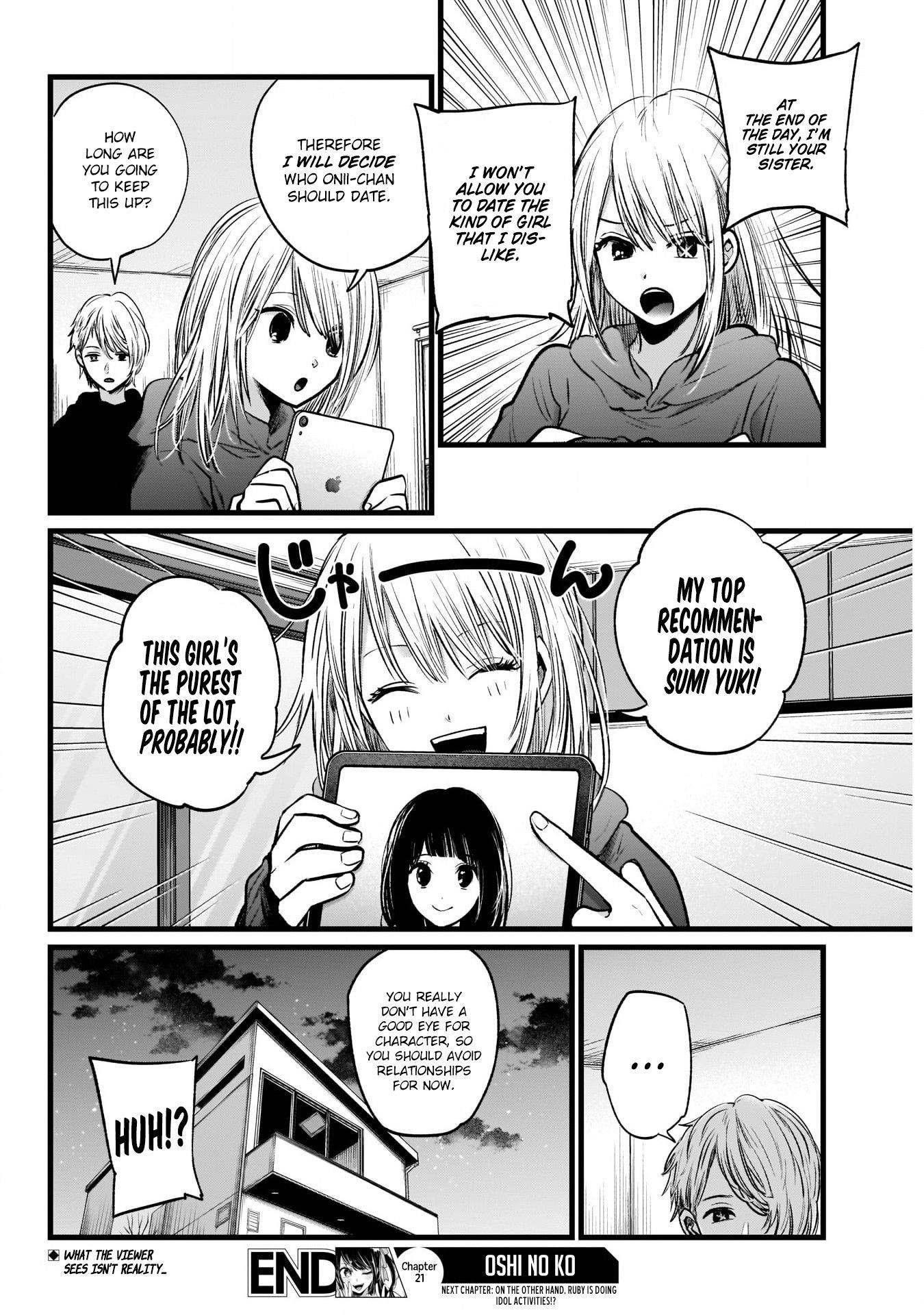 Oshi no Ko Chapter 21 page 20 - Chapter 21: The Dating Reality Show