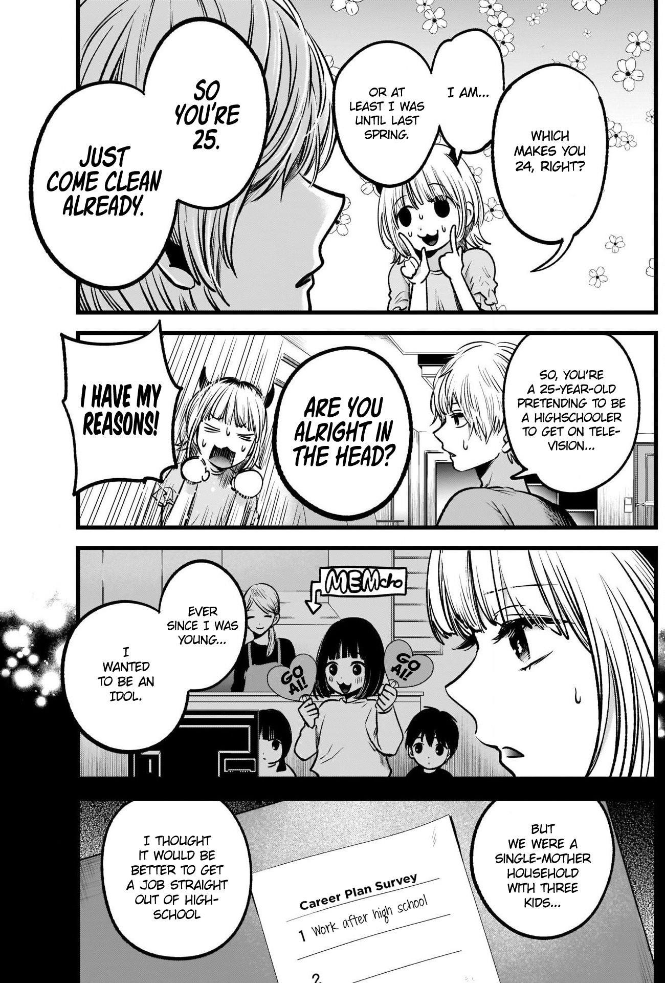 Oshi no Ko Chapter 32 page 9 - Chapter 32: Appropriate Age