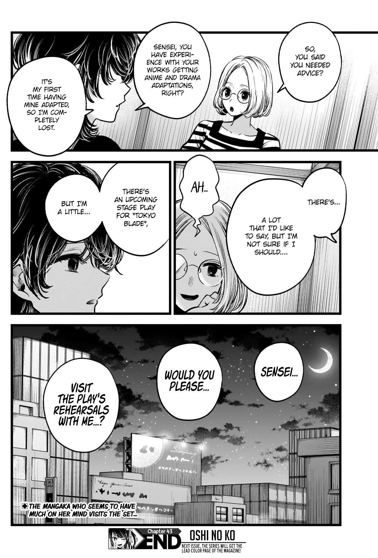 Oshi no Ko Chapter 43 page 18 - Chapter 43: The Losing Heroine