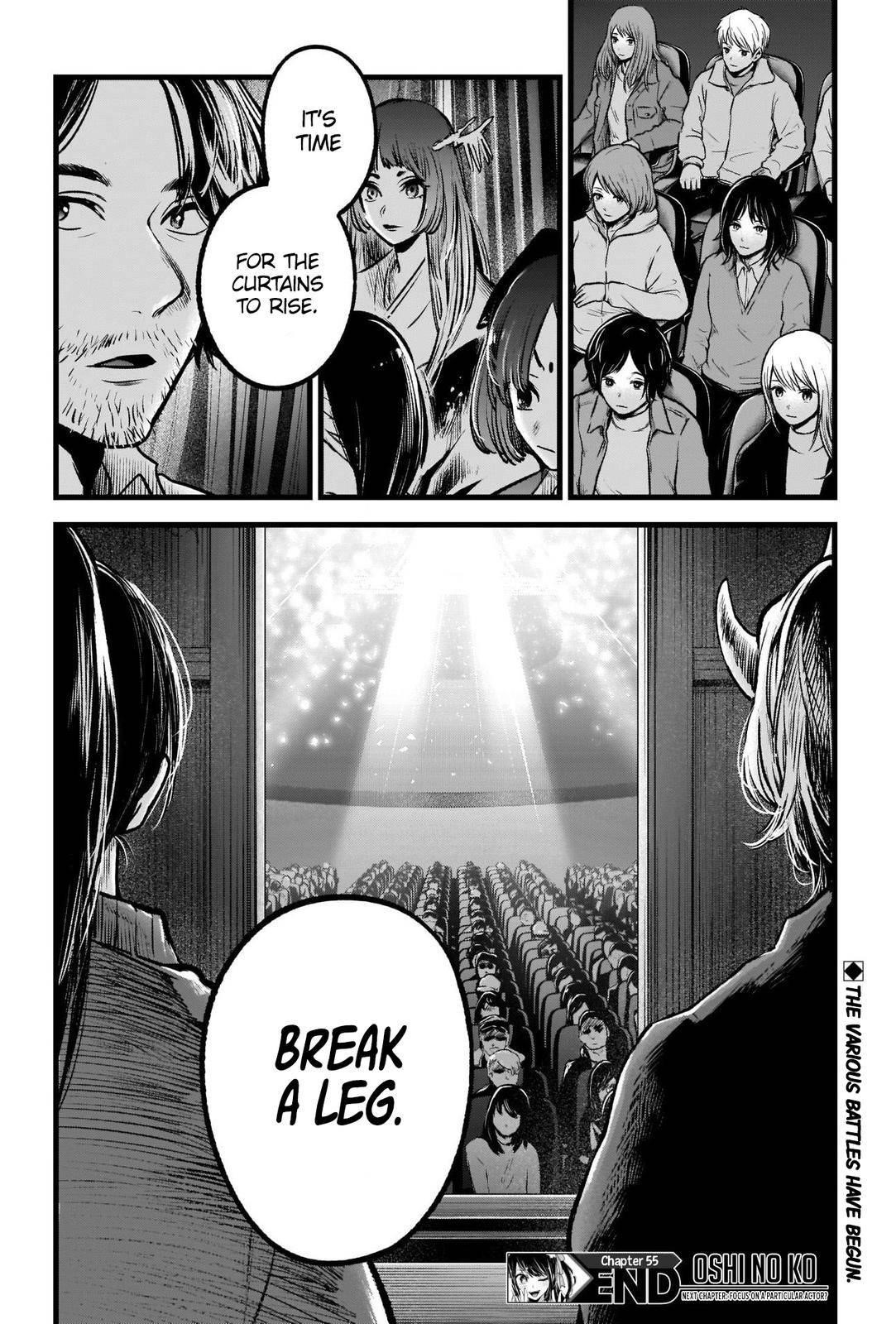 Oshi no Ko Chapter 55 page 18 - Chapter 55: The Curtain Rises