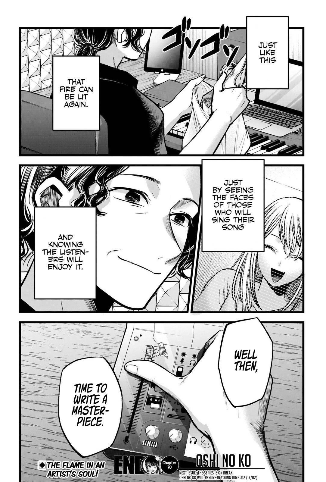 Oshi no Ko Chapter 70 page 19 - Chapter 70: Fire