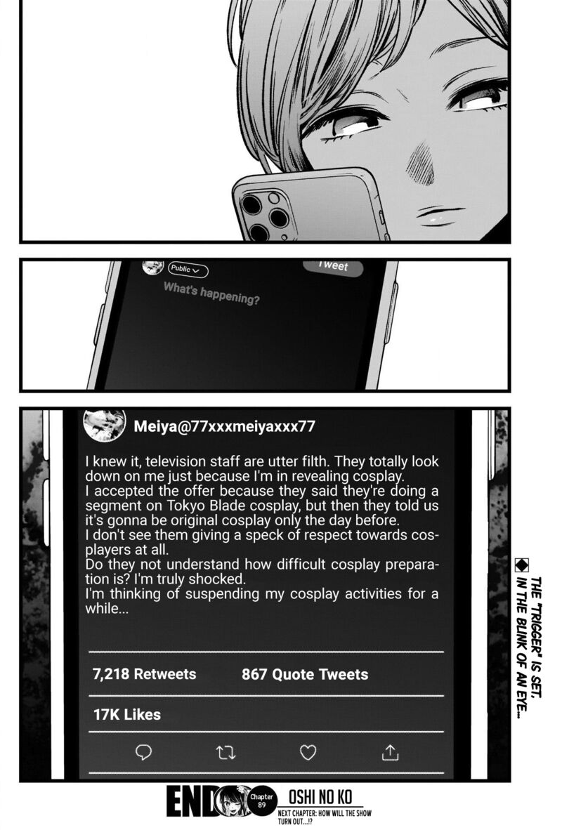 Oshi no Ko Chapter 89 page 18 - Chapter 89: Cosplay
