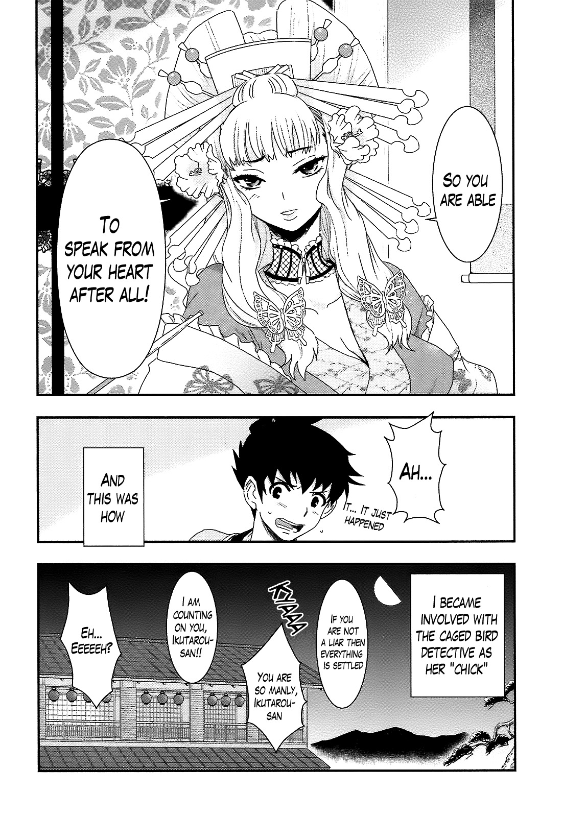 Oshigerinanshi - Rouchou Tanten no Yotogibanashi Chapter 1 page 53 - Chapter 1: The Chick Hears the Caged Bird's Song [Part1]