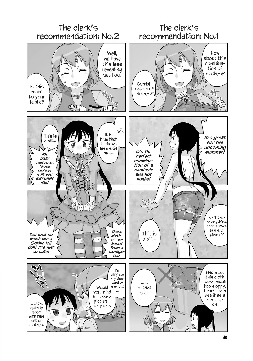 Oshikake twin tail Chapter 38 page 1 - Chapter 38: The clerk’s recommendation