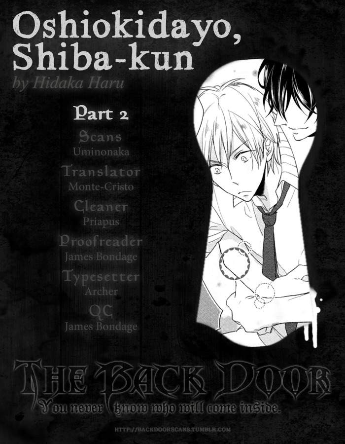 Oshioki da yo, Shiba-kun Chapter 0 page 1 - Chapter 0: Oneshot