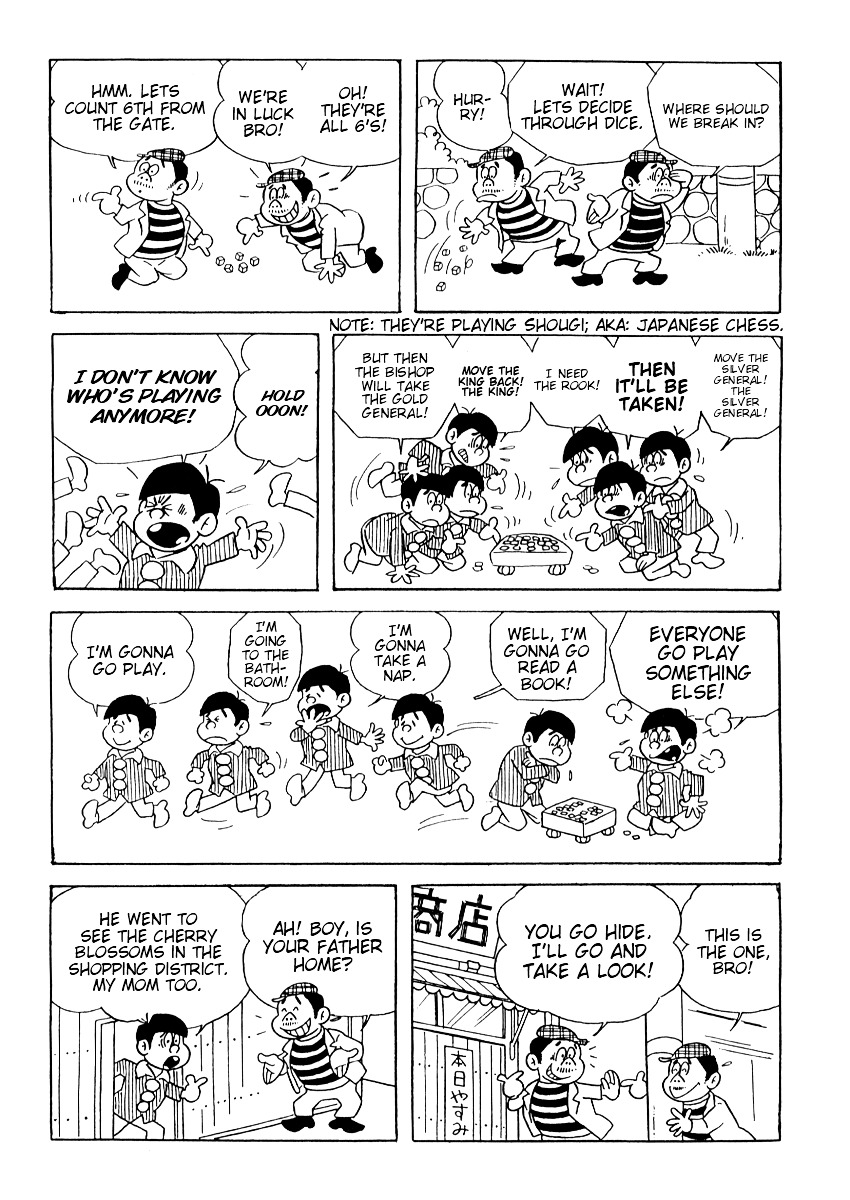 Osomatsu-kun Chapter 1.2 page 11 - Chapter 1 v2 : Burglers Surprised by Sextuplets!