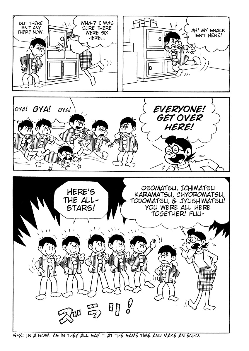 Osomatsu-kun Chapter 1.2 page 8 - Chapter 1 v2 : Burglers Surprised by Sextuplets!