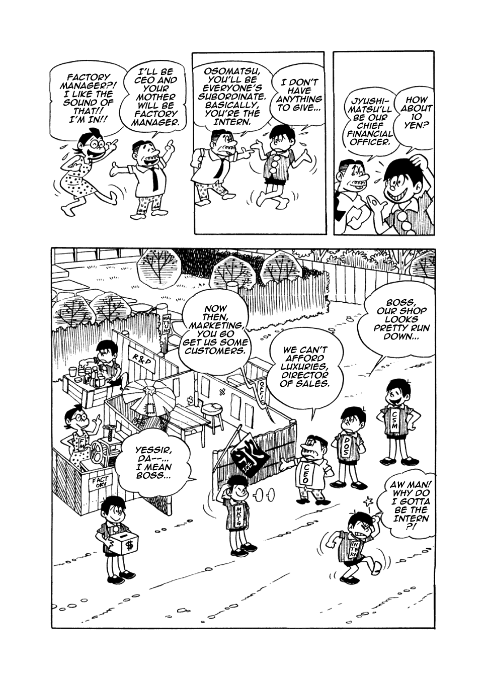Osomatsu-kun Chapter 15 page 3 - Chapter 15 : Osomatsu, Inc.