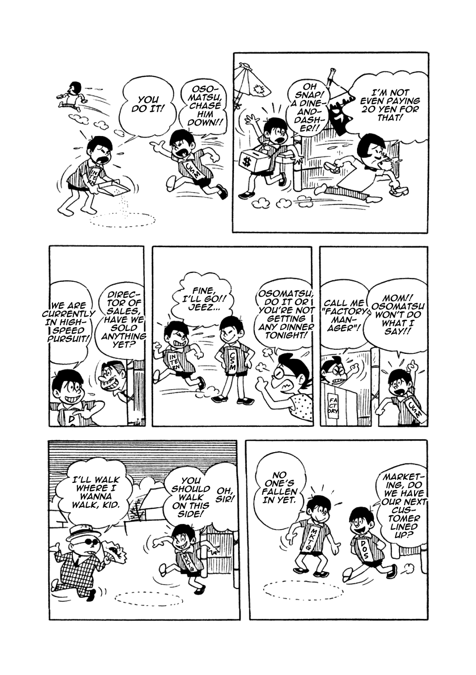 Osomatsu-kun Chapter 15 page 7 - Chapter 15 : Osomatsu, Inc.