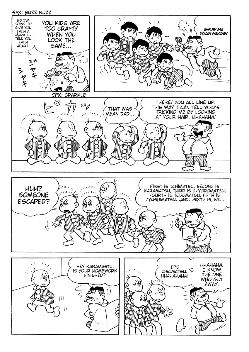 Osomatsu-kun Chapter 2.2 page 4 - Chapter 2 v2 : Our Minds Are Made Up, Let's Run Away!