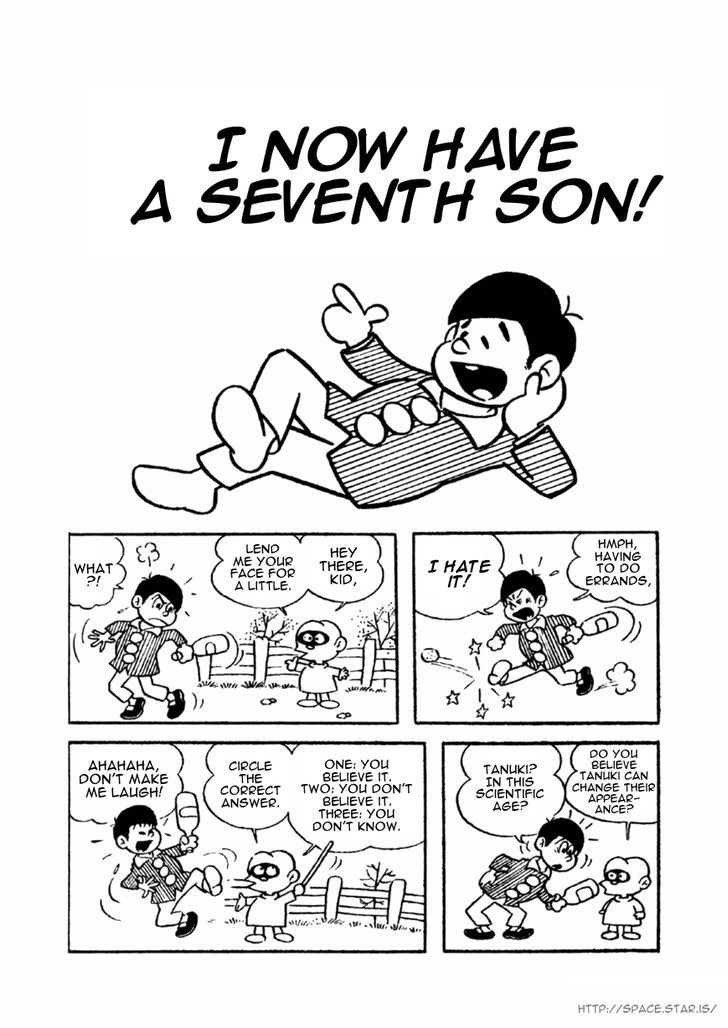 Osomatsu-kun Chapter 4 page 1 - Chapter 4 : I Now Have a Seventh Son!