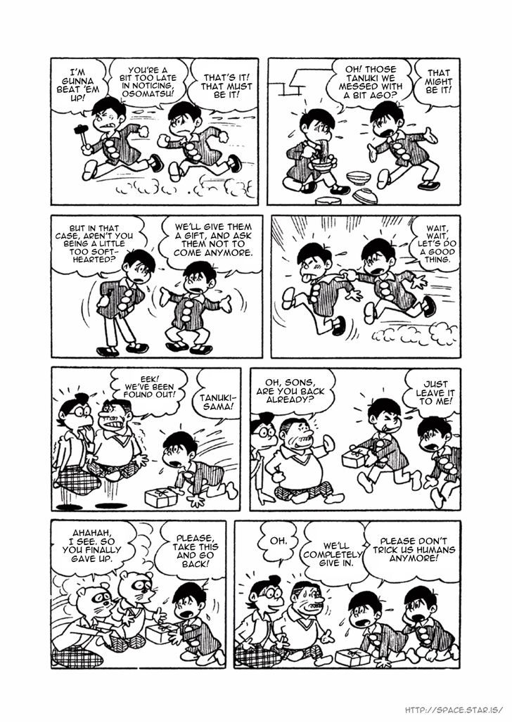 Osomatsu-kun Chapter 5 page 10 - Chapter 5 : Tanuki's Revenge, Tanuki Soba
