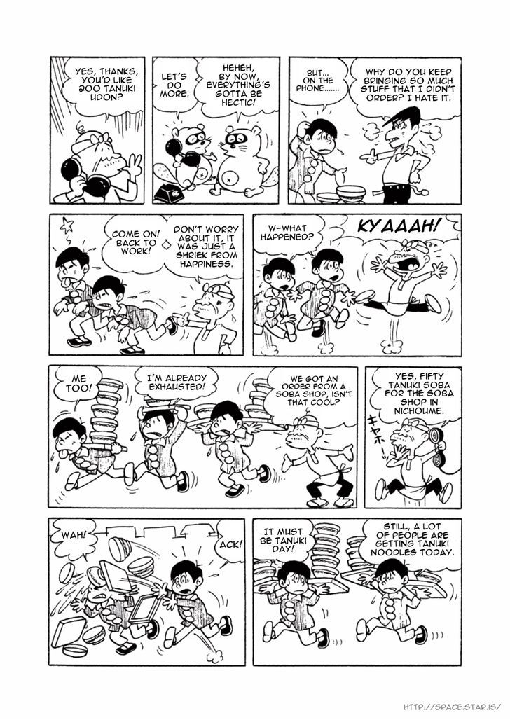 Osomatsu-kun Chapter 5 page 9 - Chapter 5 : Tanuki's Revenge, Tanuki Soba