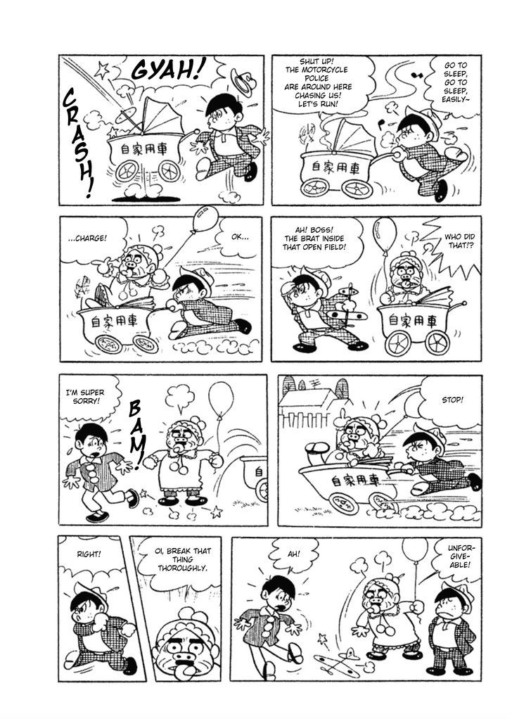 Osomatsu-kun Chapter 6 page 3 - Chapter 6 : The Bearded Baby Gang Plan