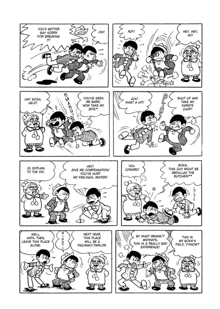 Osomatsu-kun Chapter 6 page 4 - Chapter 6 : The Bearded Baby Gang Plan