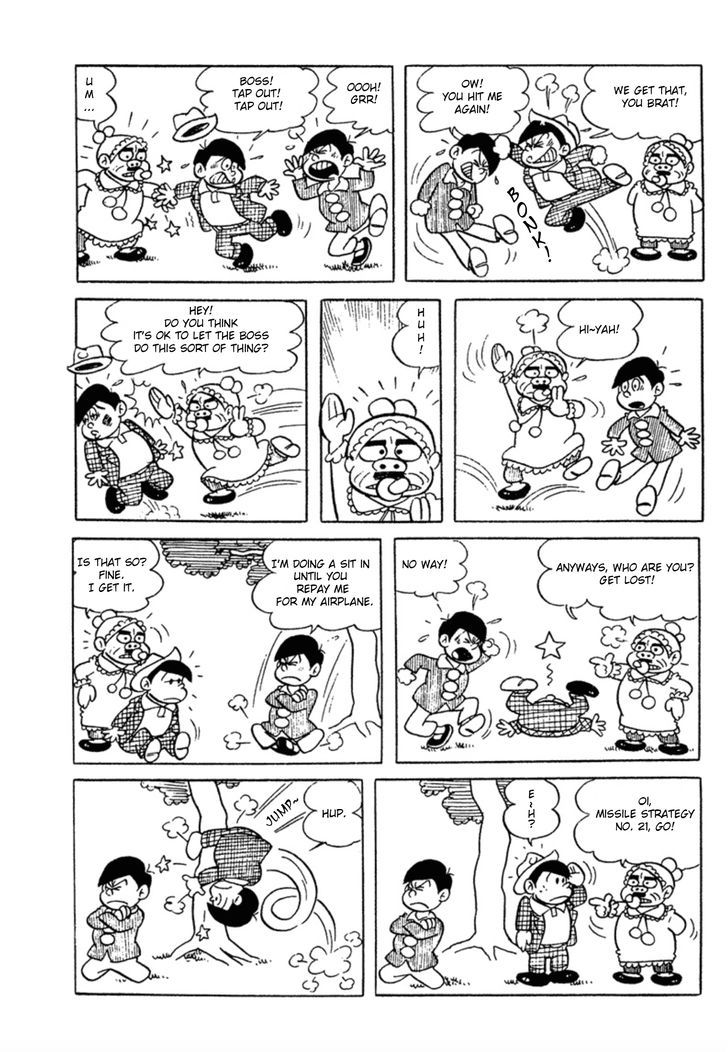 Osomatsu-kun Chapter 6 page 5 - Chapter 6 : The Bearded Baby Gang Plan