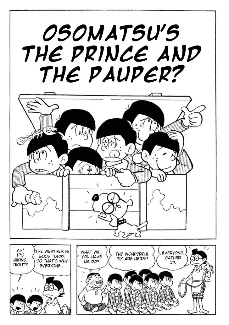 Osomatsu-kun Chapter 7 page 1 - Chapter 7 : Osomatsu's The Prince and the Pauper?