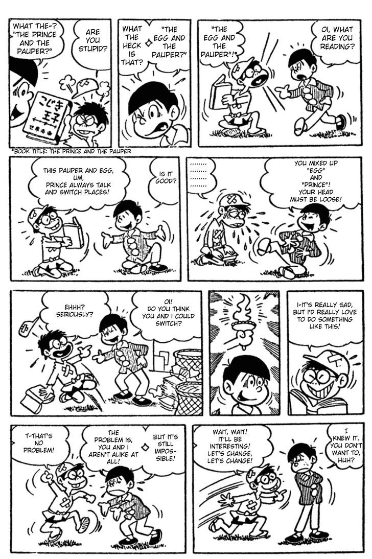 Osomatsu-kun Chapter 7 page 3 - Chapter 7 : Osomatsu's The Prince and the Pauper?