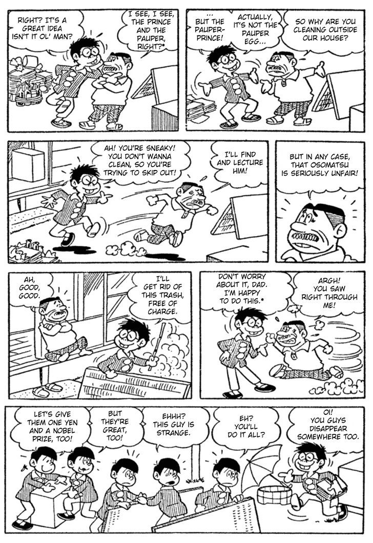 Osomatsu-kun Chapter 7 page 6 - Chapter 7 : Osomatsu's The Prince and the Pauper?