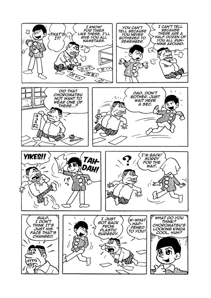 Osomatsu-kun Chapter 9 page 2 - Chapter 9 : I Want A Handsome Face!