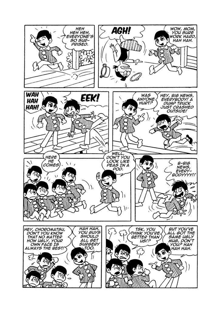 Osomatsu-kun Chapter 9 page 3 - Chapter 9 : I Want A Handsome Face!