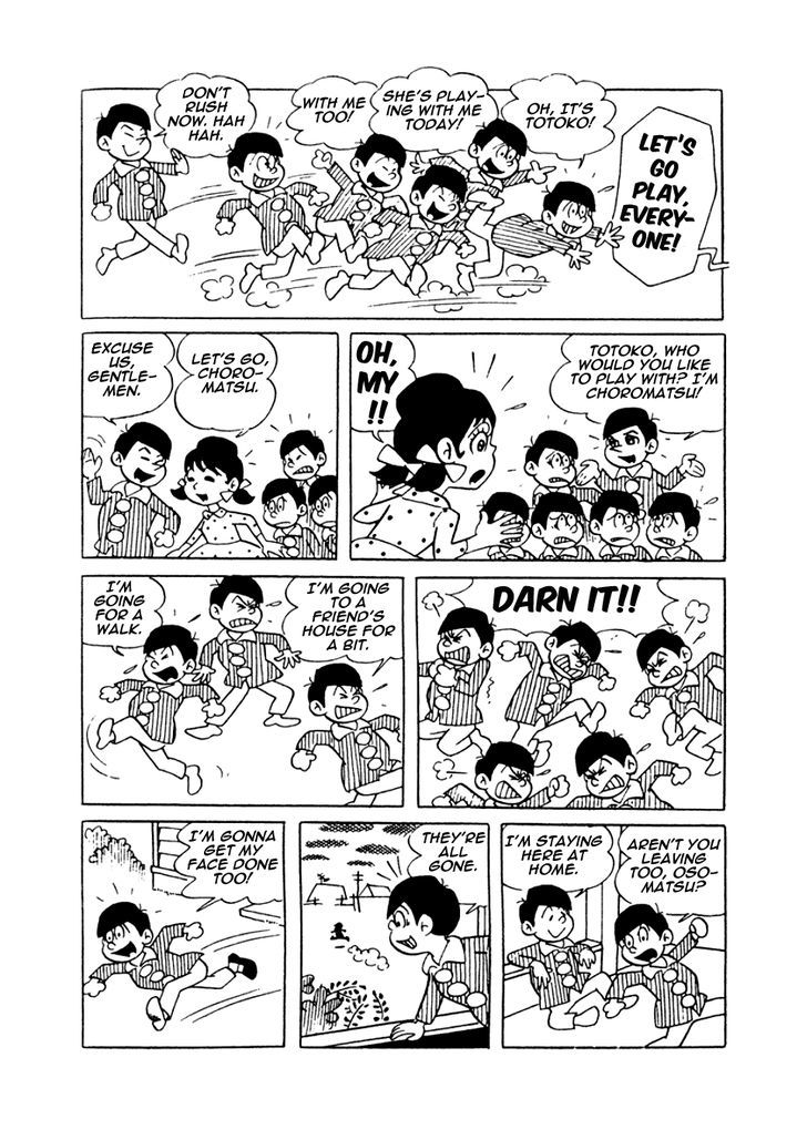 Osomatsu-kun Chapter 9 page 4 - Chapter 9 : I Want A Handsome Face!