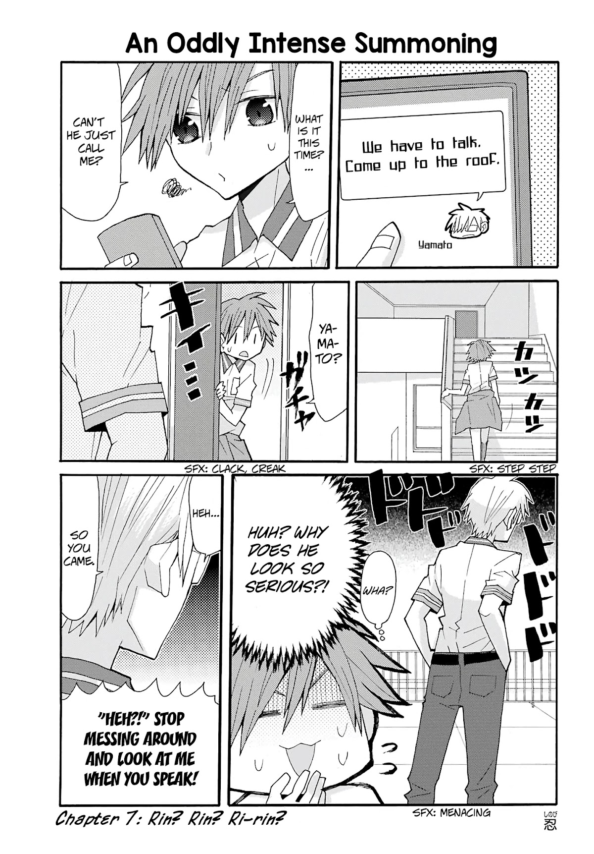 Otakare Fujo Kano Chapter 10 page 1 - Chapter 10: Rin? Rin? Ri-rin?