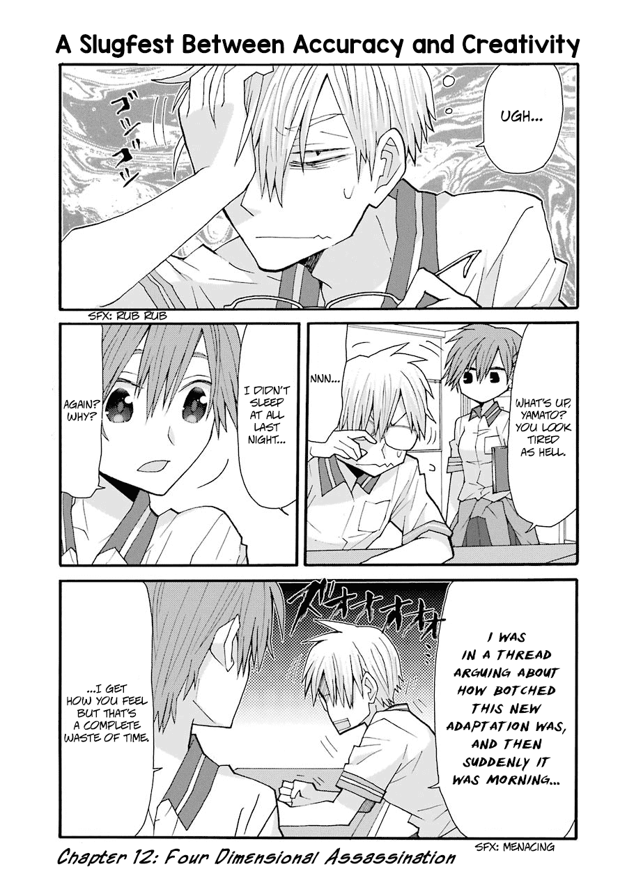 Otakare Fujo Kano Chapter 12 page 1 - Chapter 12: Four Dimensional Assassination
