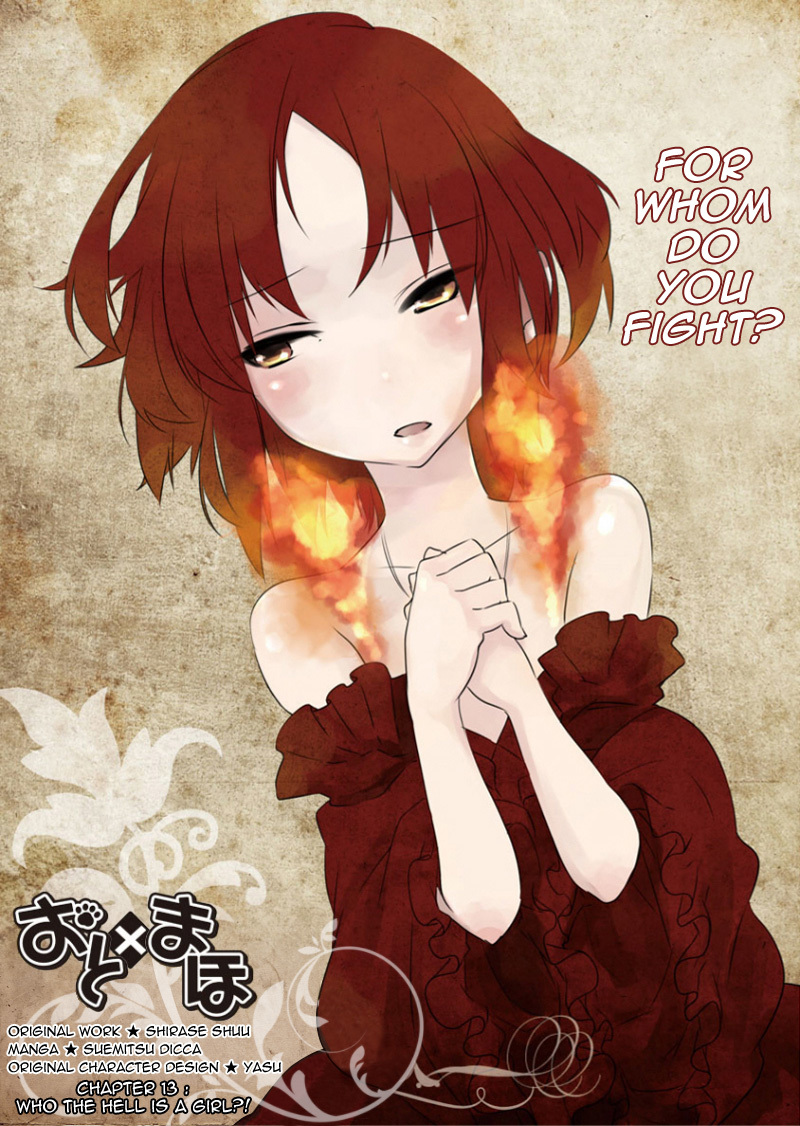 Oto x Maho Chapter 13 page 1 - Chapter 13: Who The Hell Is A Girl?!