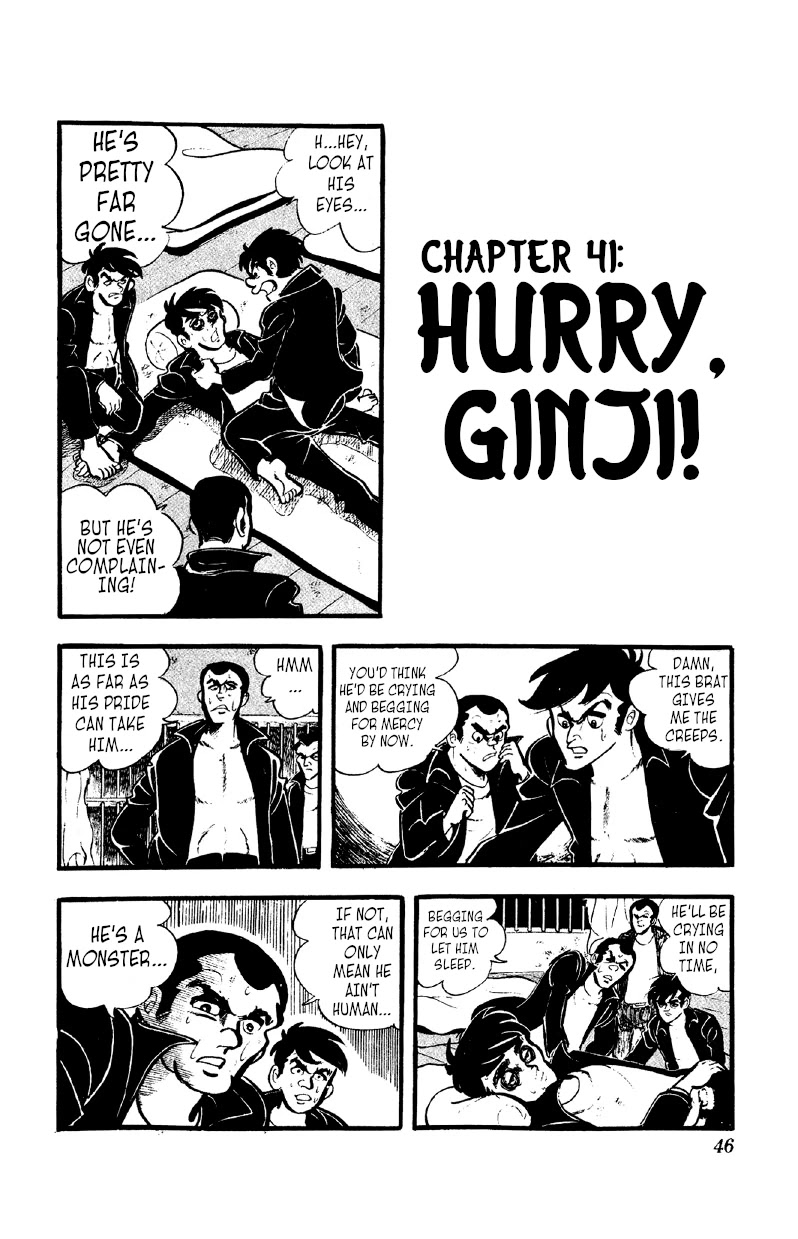 Otoko Ippiki Gaki Daishou Chapter 41 page 1 - Chapter 41: Hurry, Ginji!