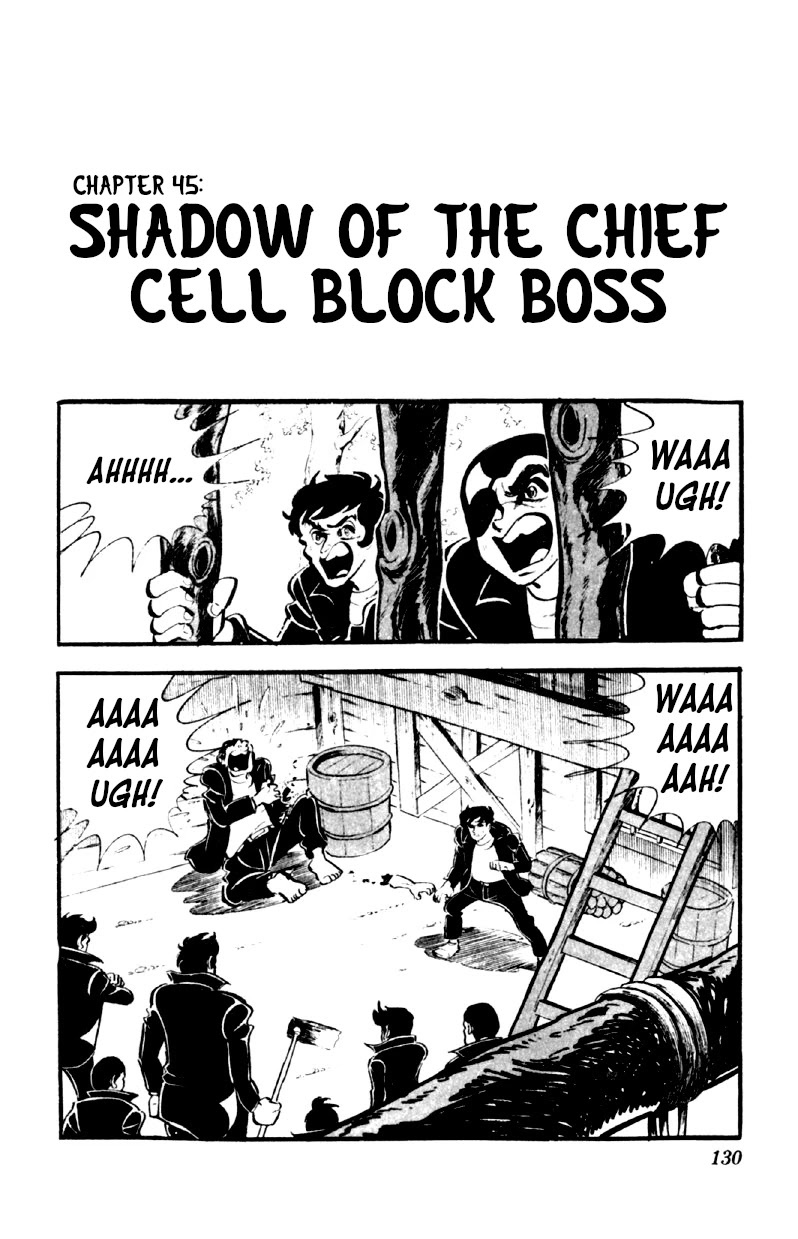 Otoko Ippiki Gaki Daishou Chapter 45 page 1 - Chapter 45: Shadow of the Chief Cell Block Boss